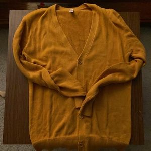 Mustard Yellow Cardigan (NWOT)